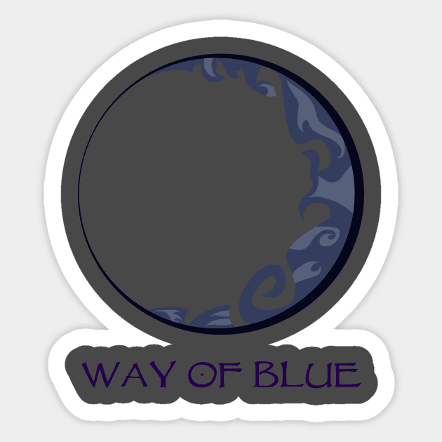 Way of Blue - text Sticker by raulchirai